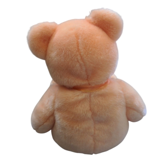 Ty Buddies Dearest The Bear Peach 14" 2001 Like New Plush Stuffed Animal Collect - Picture 3 of 5